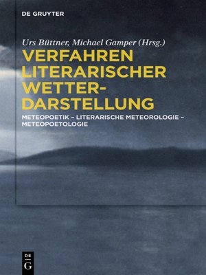 cover image of Verfahren literarischer Wetterdarstellung